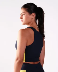 Second-Skin Crop Top Navy