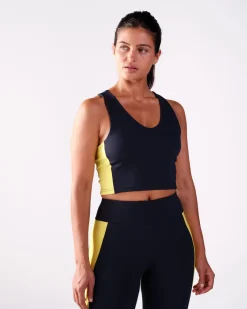 Second-Skin Crop Top Navy