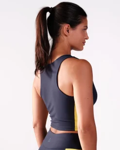 Second-Skin Crop Top Navy