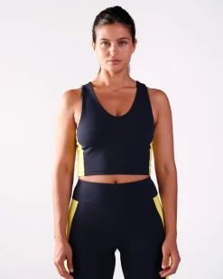Second-Skin Crop Top Navy