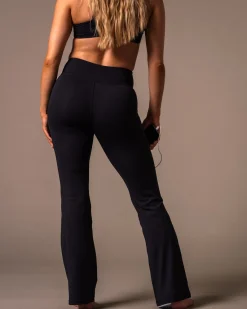 Second-Skin Flare Pants Black