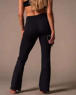 Second-Skin Flare Pants Black