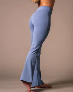 Second-Skin Flare Pants Blue Winward