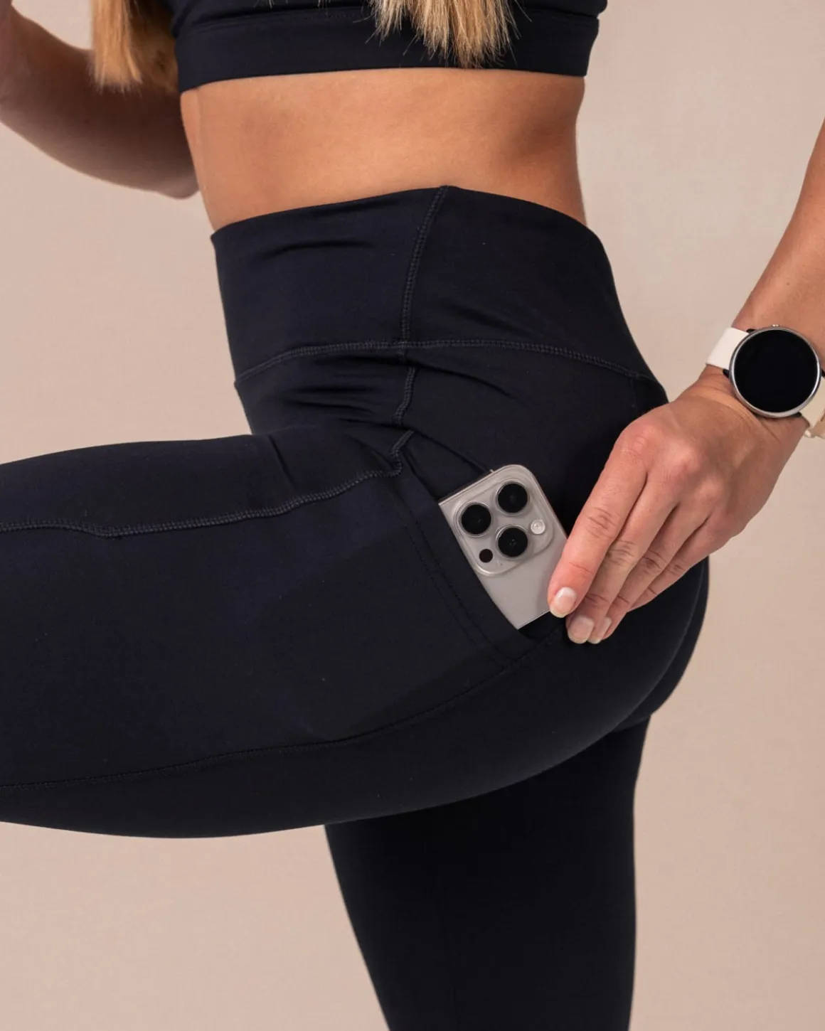 Second-Skin Pocket Tights Black