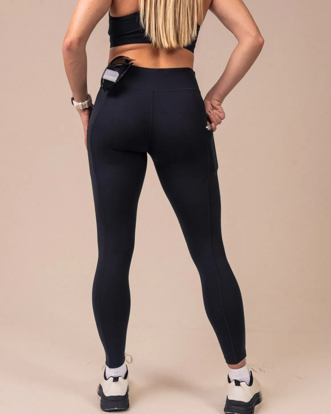 Second-Skin Pocket Tights Black
