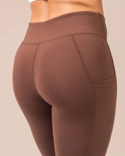 Second-Skin Pocket Tights Brown Pine