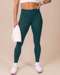Second-Skin Pocket Tights Green Rain