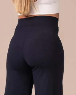 Second-Skin Straight Pants Black