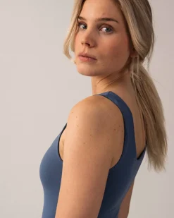 Second-Skin Tank Top Blue Sea