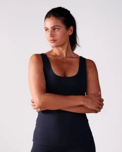 Second-Skin Tank Top Navy