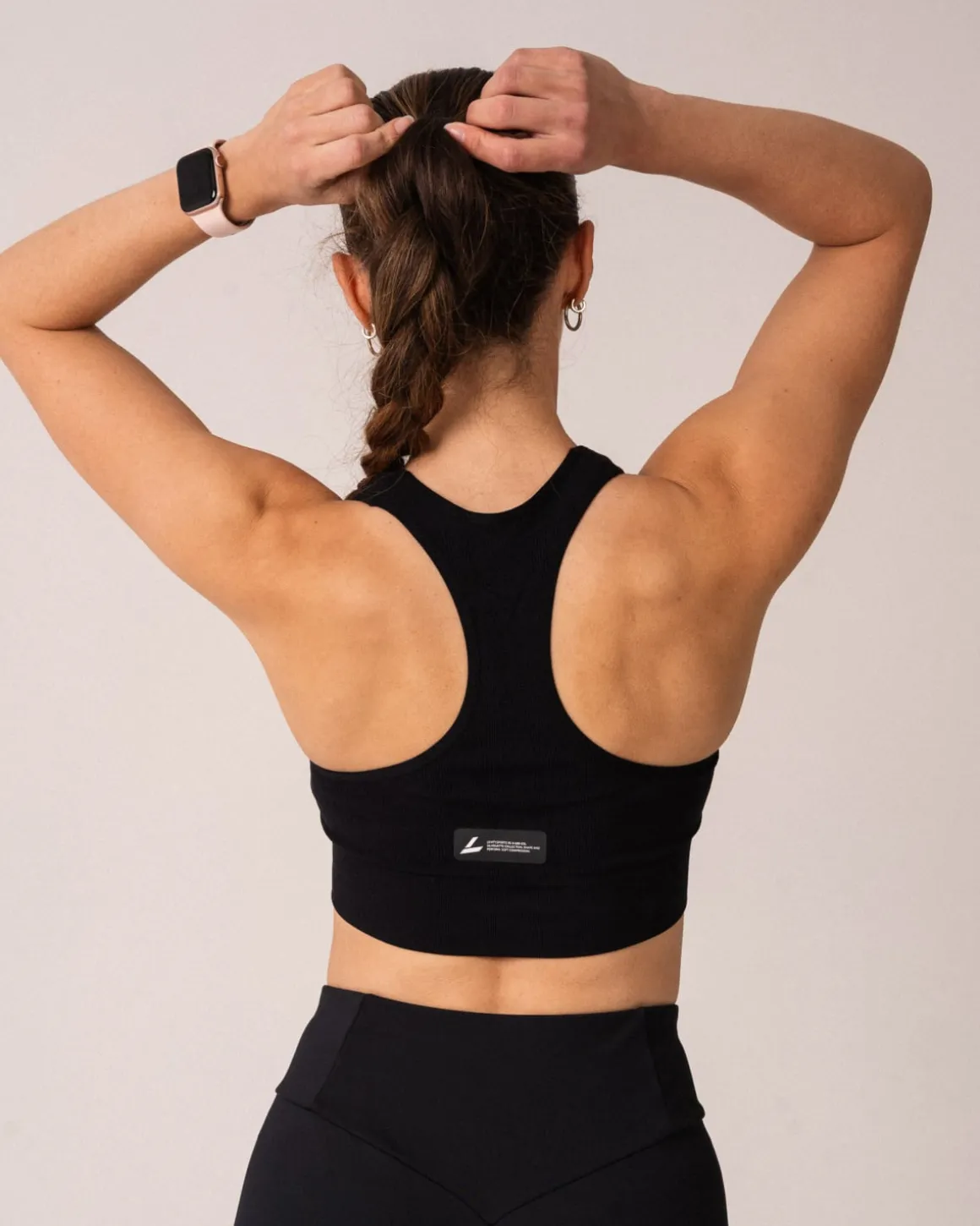 Silhouette Seamless Bra + Favorable Tights Black SET
