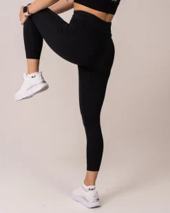 Silhouette Seamless Bra + Favorable Tights Black SET