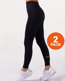 Silhouette Seamless Tights Black 2-PACK