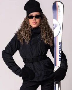 Ski Jacket + Salopette Pants Black SET