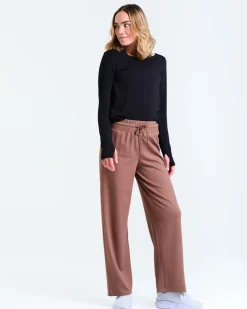 Soft Feel Pants Mole Brown
