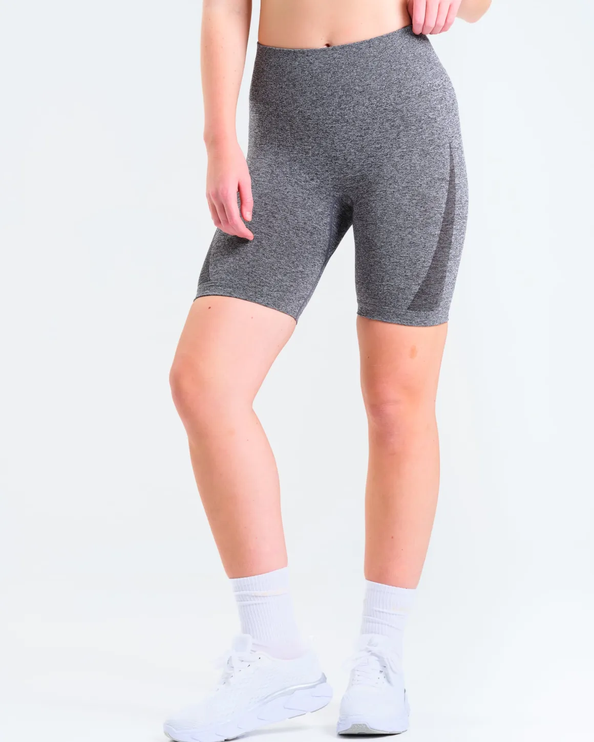 Solar Cut Out Seamless Bra Grey Marl