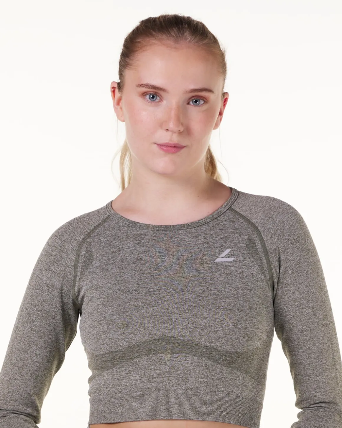 Solar Seamless Cropped LS Green Burnt Marl