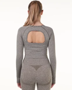 Solar Seamless Cropped LS Green Burnt Marl