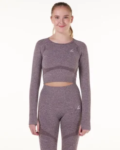 Solar Seamless Cropped LS Red Dusty Marl