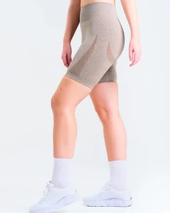 Solar Seamless Shorts Mole Brown Marl