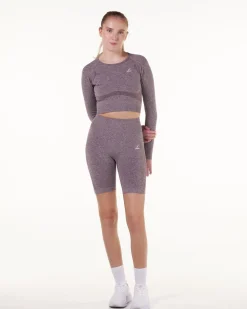 Solar Seamless Shorts Red Dusty Marl