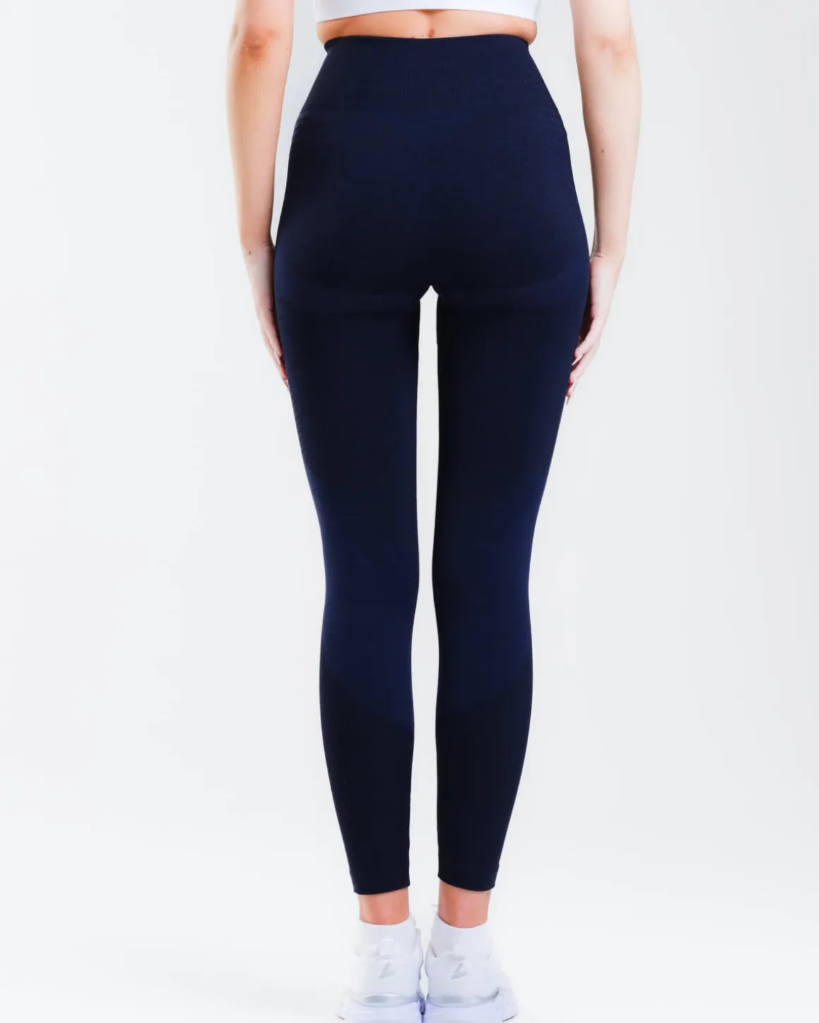 Solar Seamless Tights Blue Navy Marl