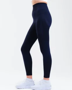 Solar Seamless Tights Blue Navy Marl