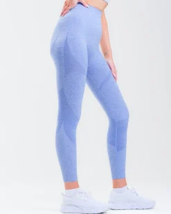 Solar Seamless Tights Blue Tide Marl