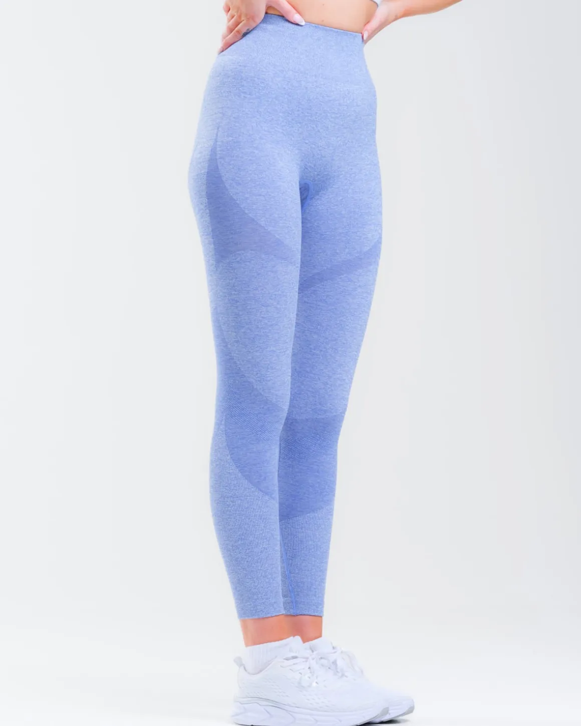 Solar Seamless Tights Blue Tide Marl
