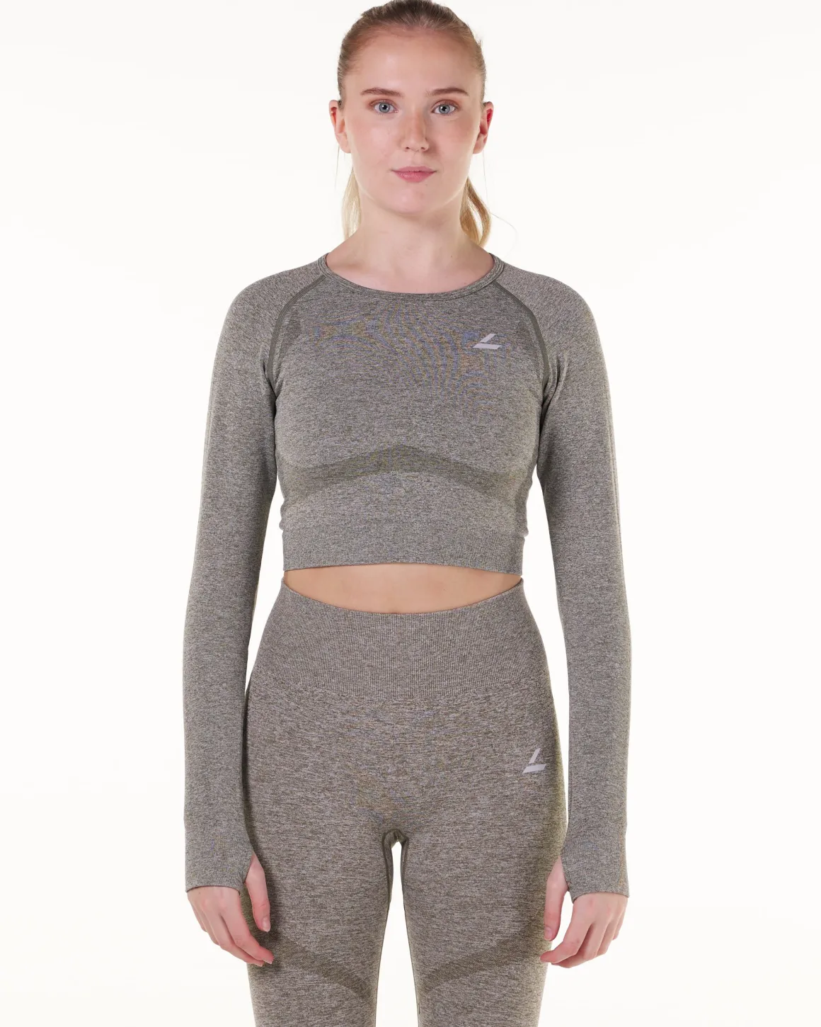 Solar Seamless Tights Grey Marl 22