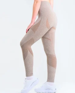 Solar Seamless Tights Mole Brown Marl