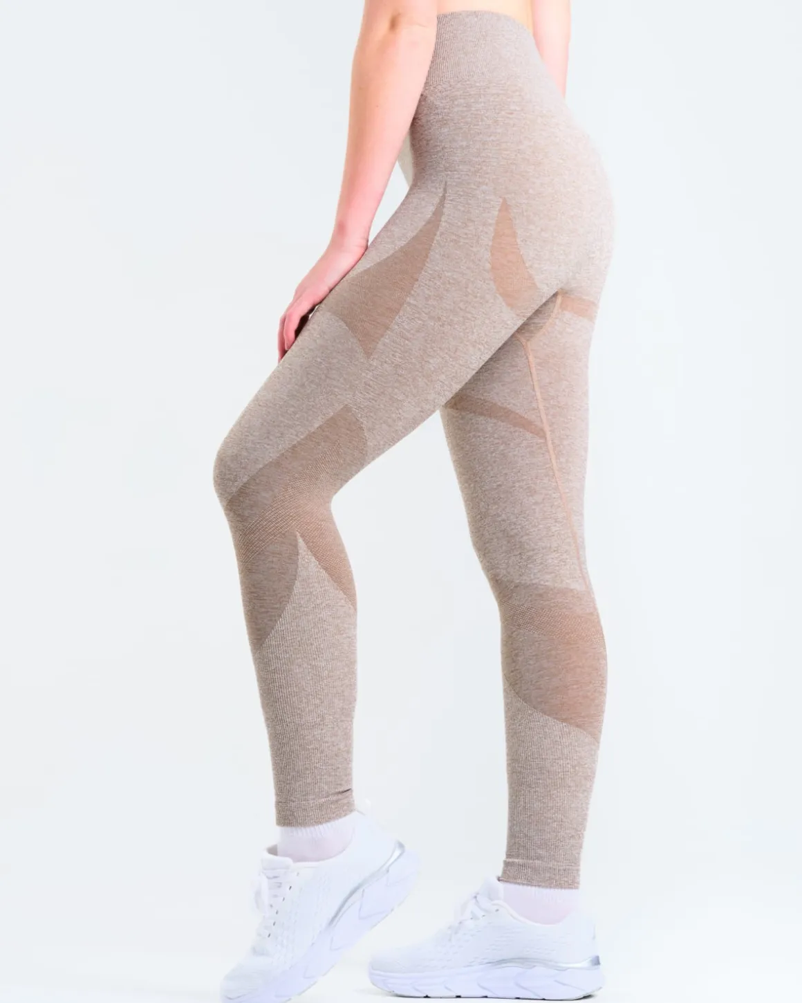 Solar Seamless Tights Mole Brown Marl