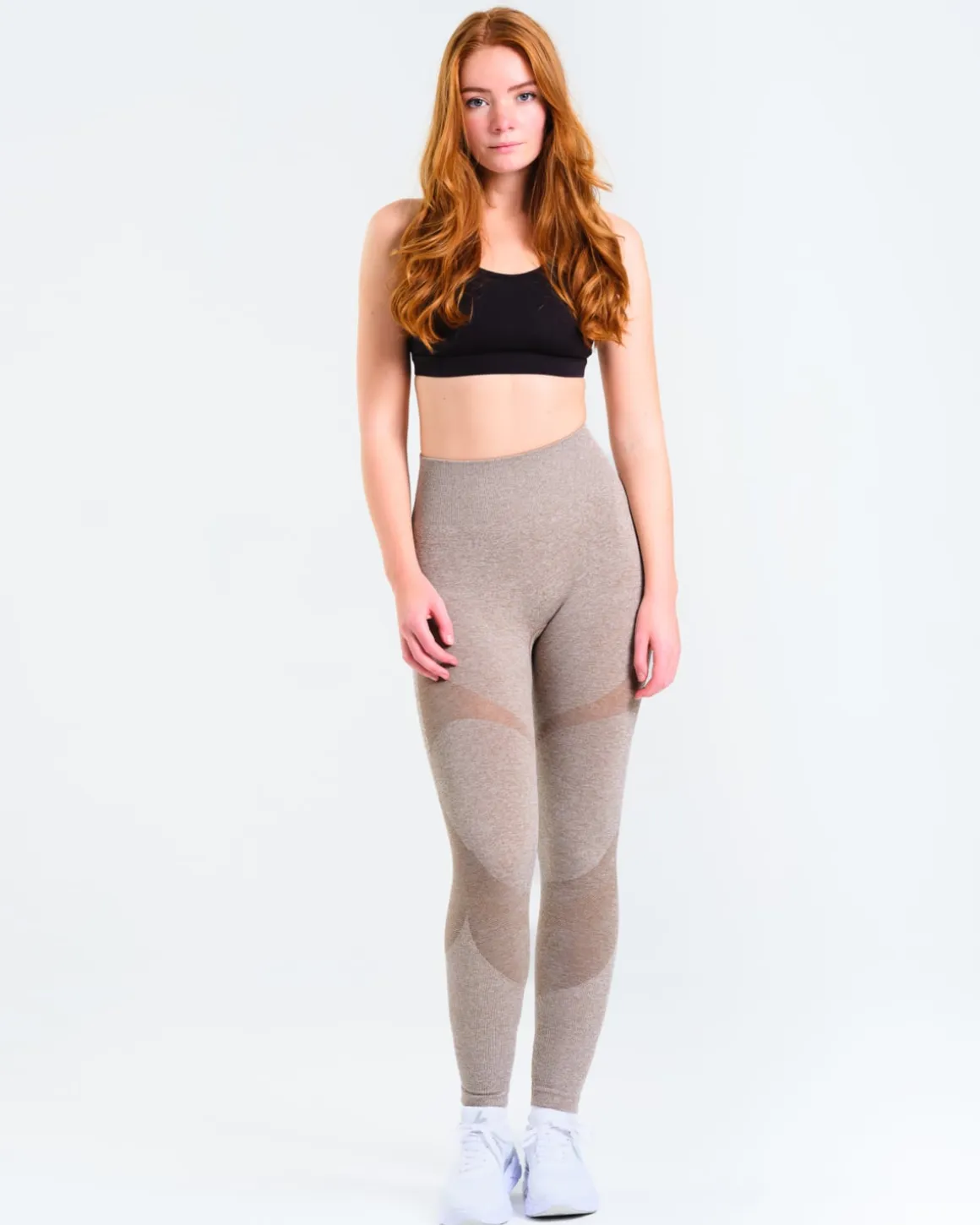 Solar Seamless Tights Mole Brown Marl