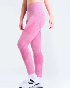 Solar Seamless Tights Pink Violet Marl 2-PACK