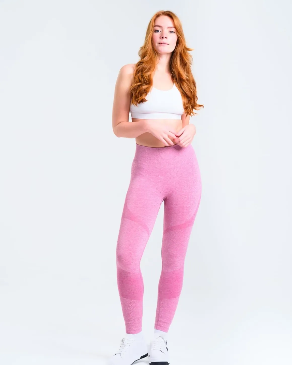 Solar Seamless Tights Pink Violet Marl 2-PACK
