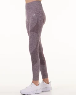 Solar Seamless Tights Red Dusty Marl