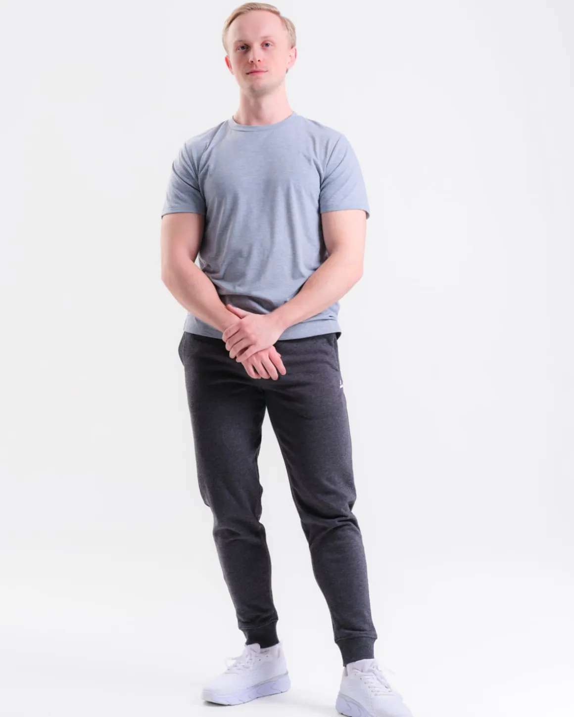 Sports Functional Tee M Light Grey Marl
