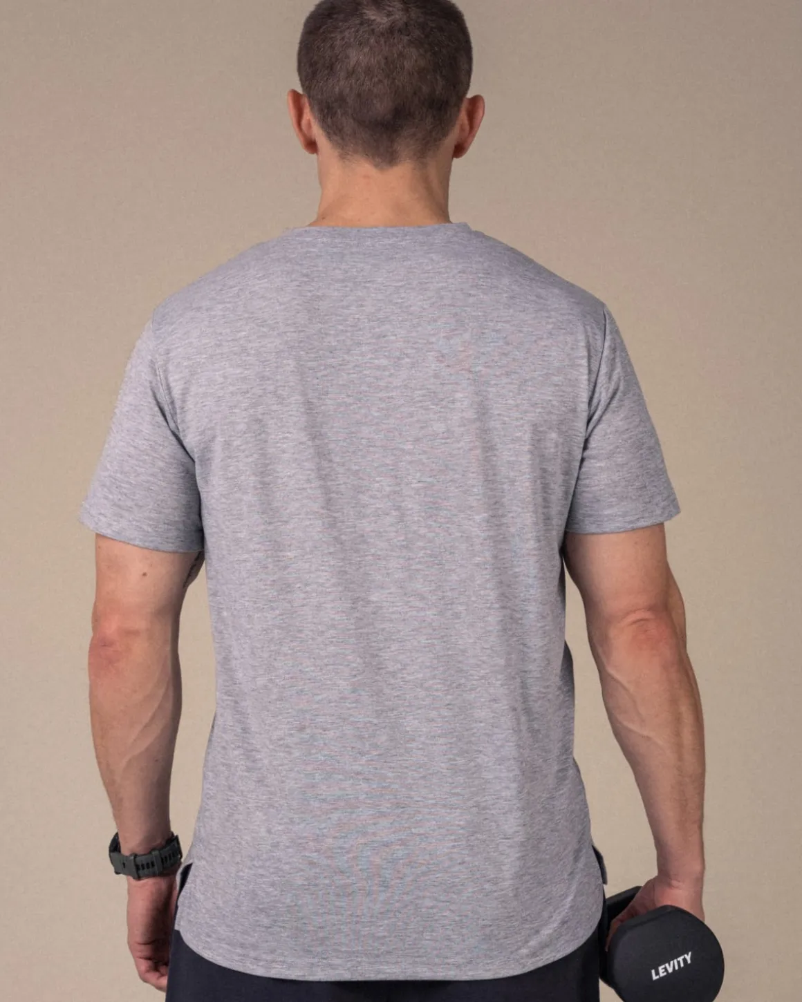 Sports Functional Tee M Light Grey Marl