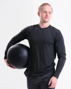 Sports Funtional LS M Black Marl 2-PACK