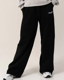 Straight Sweatpants Black/70s