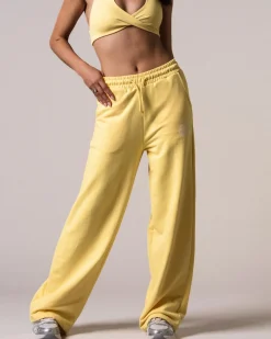 Straight Sweatpants Loopback Yellow Lemon