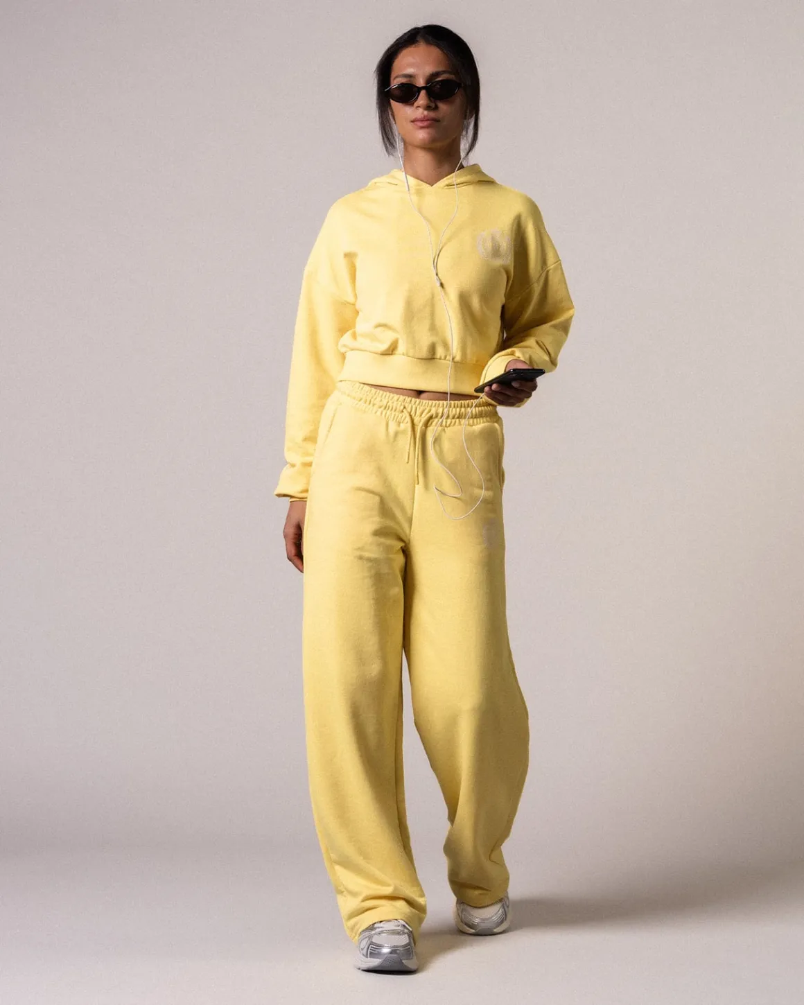 Straight Sweatpants Loopback Yellow Lemon