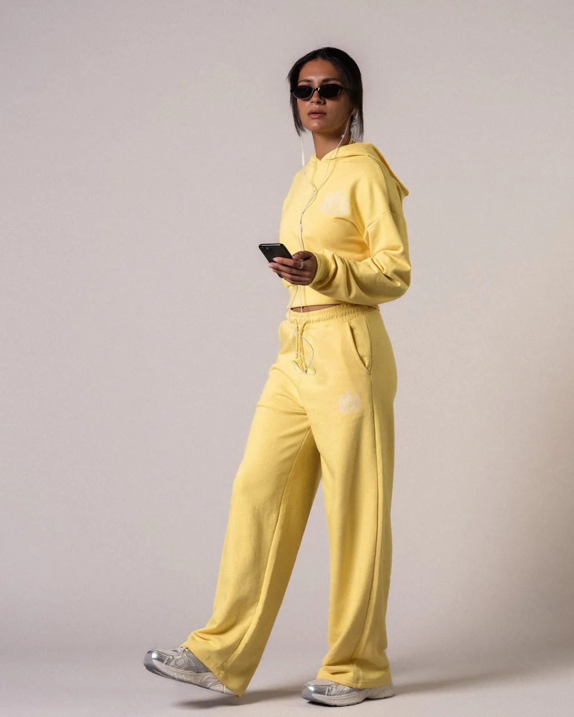 Straight Sweatpants Loopback Yellow Lemon