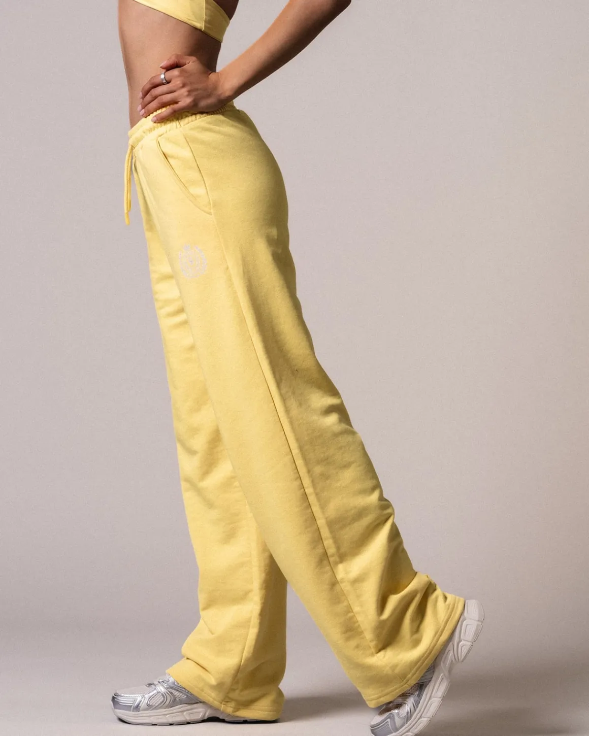 Straight Sweatpants Loopback Yellow Lemon