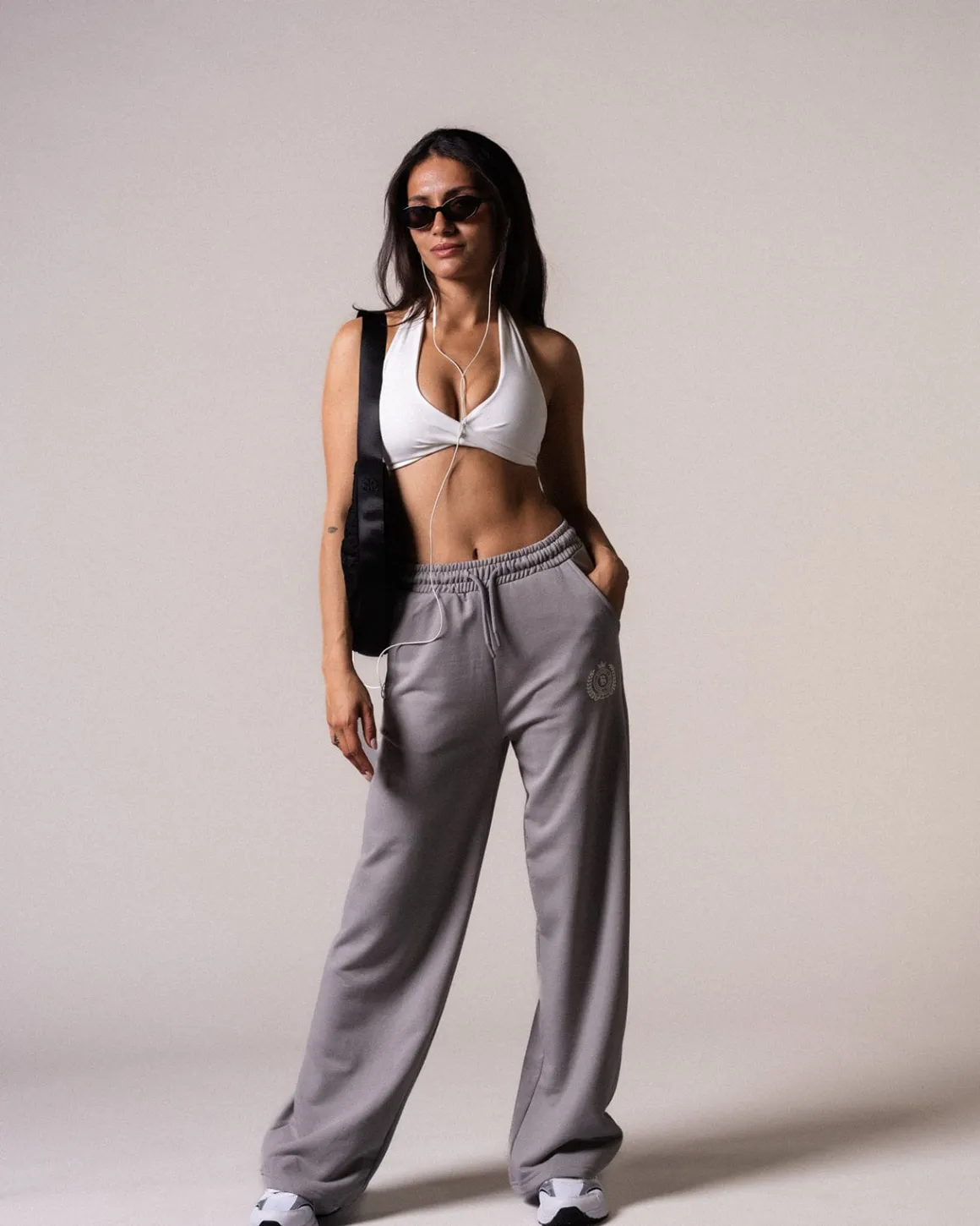 Straight Sweatpants Loopback Grey Dove