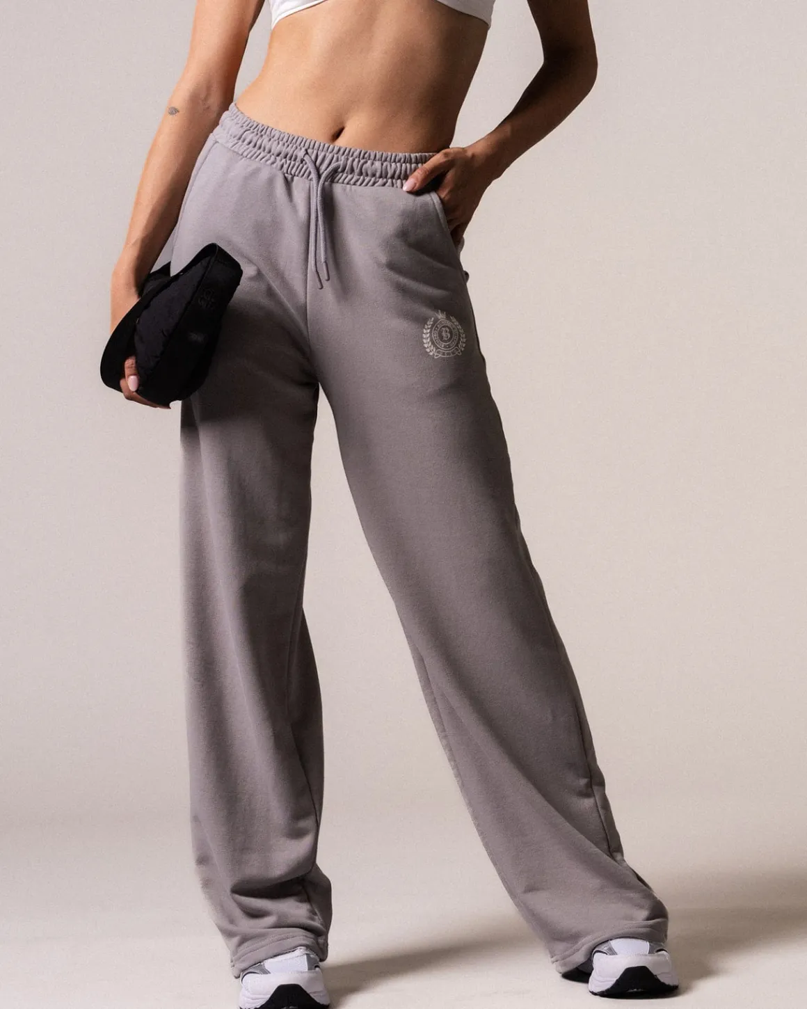 Straight Sweatpants Loopback Grey Dove
