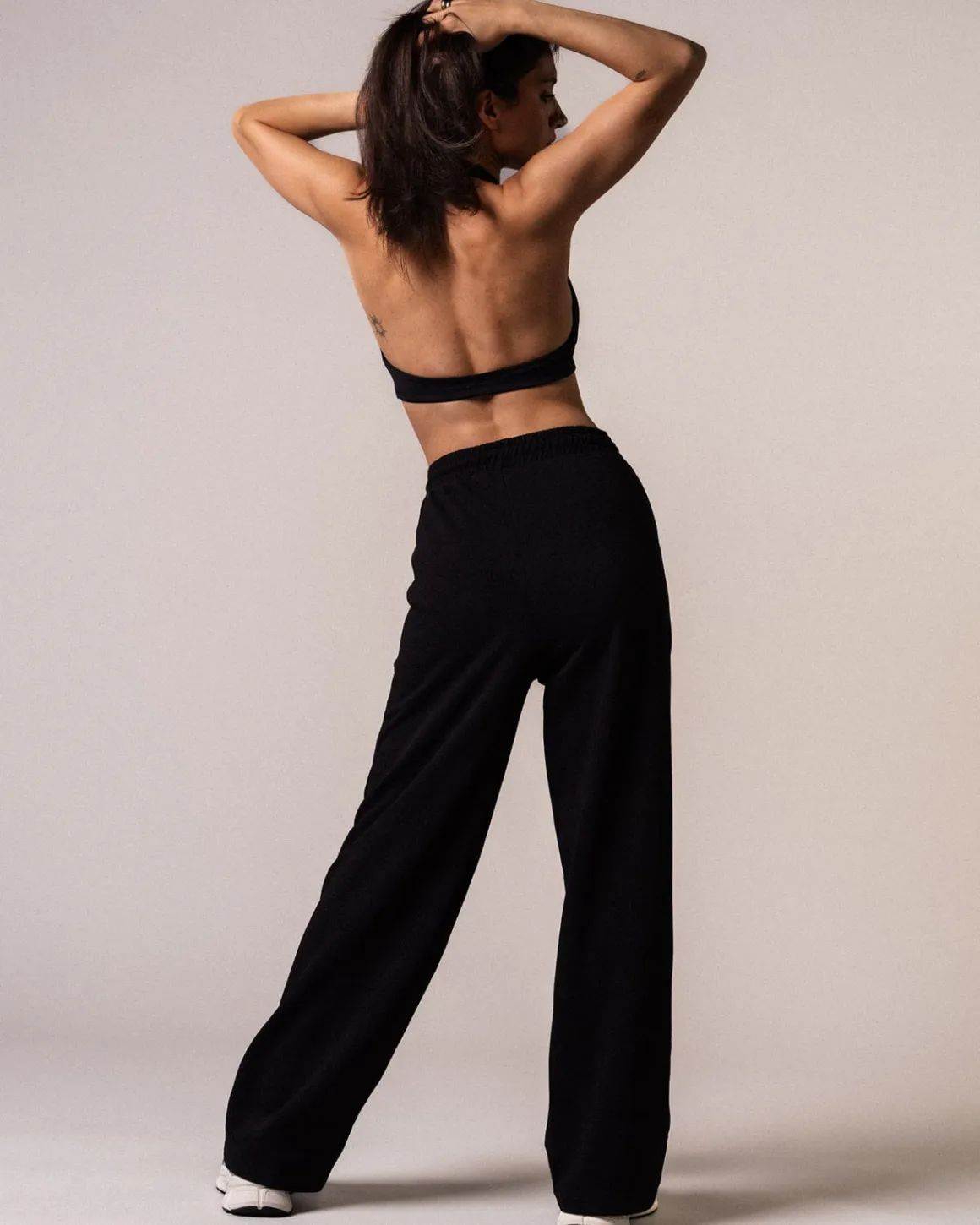 Straight Sweatpants Loopback Black