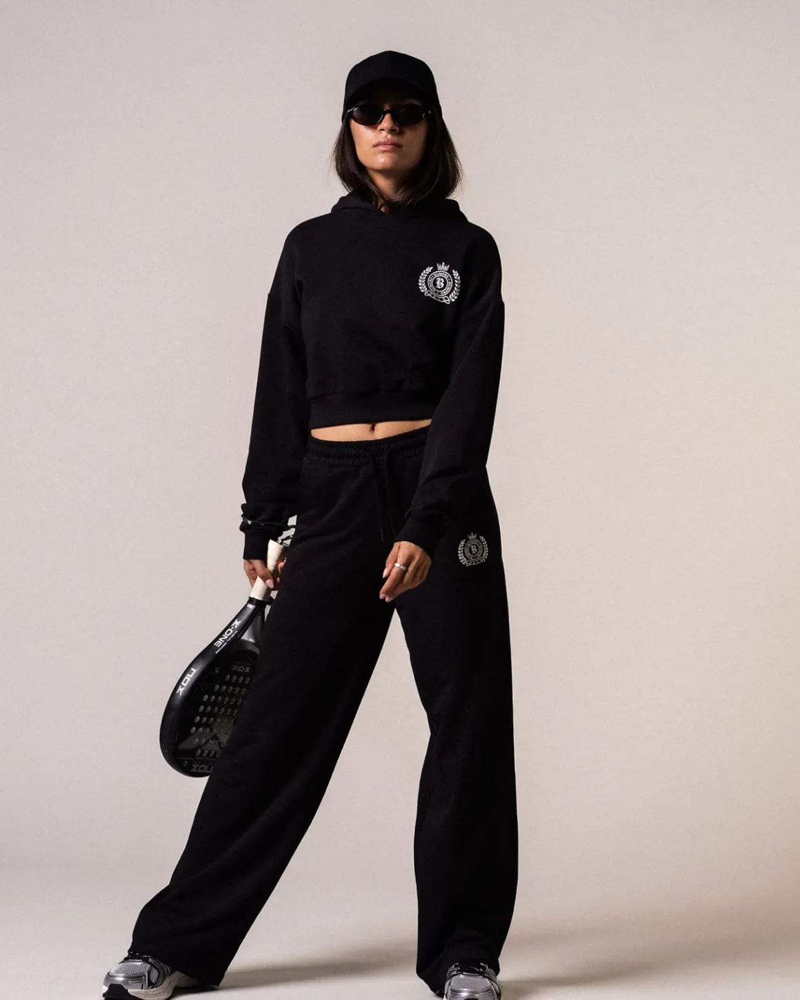 Straight Sweatpants Loopback Black
