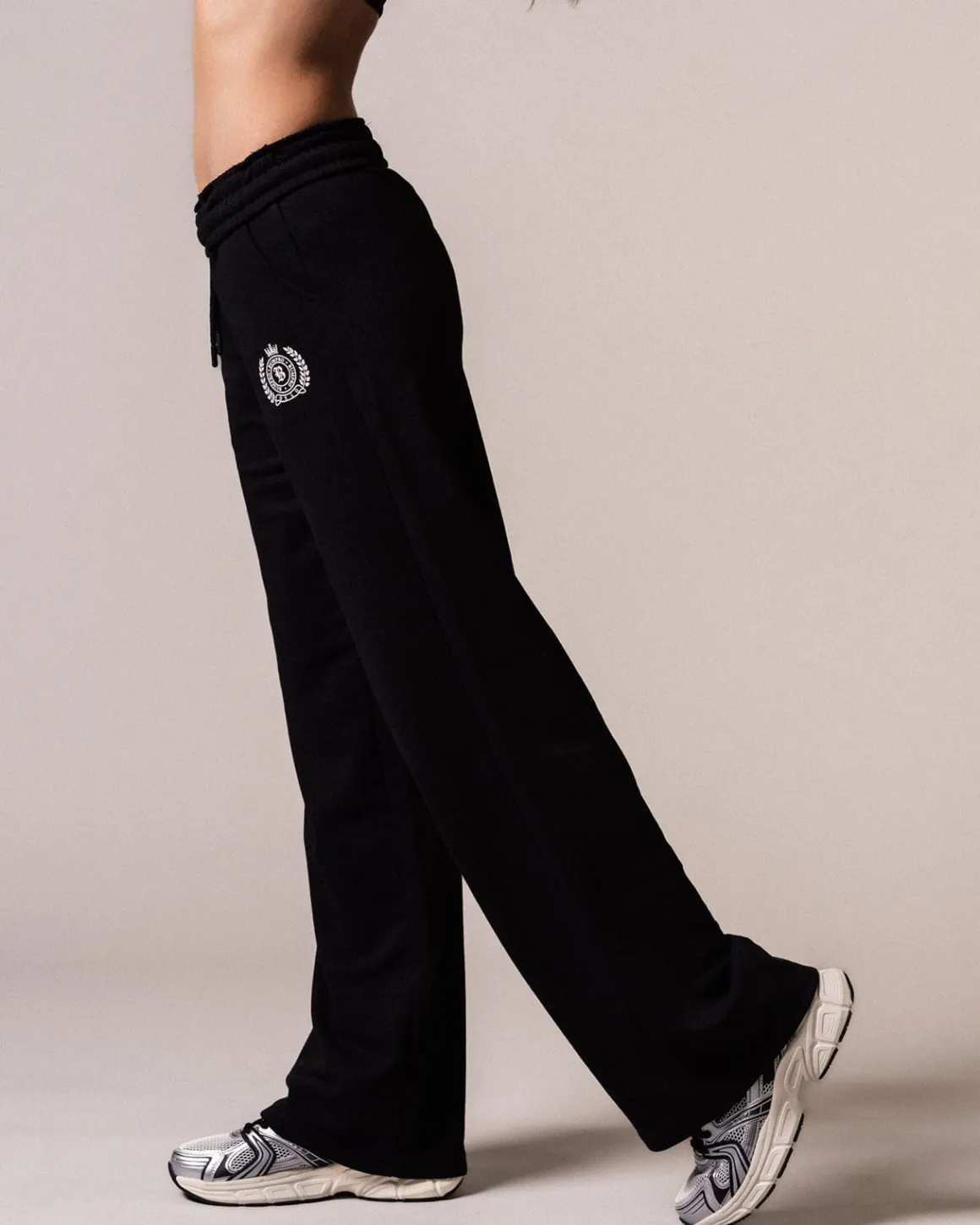 Straight Sweatpants Loopback Black