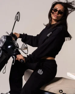Straight Sweatpants Loopback Black